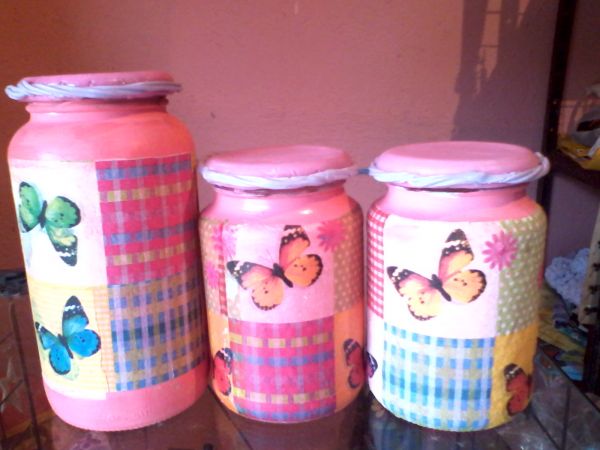 Kit de potes decorados